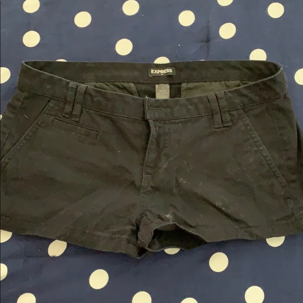 Express black shorts sz 2